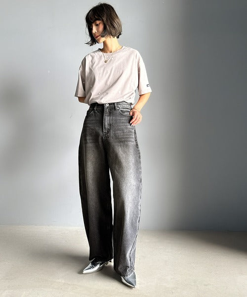 新品未使用　＆ellecy/デニムカーゴパンツ黒　アンドエルシー DIESEL（ディーゼル）の「レディース デニム カーゴパンツ ルーズ