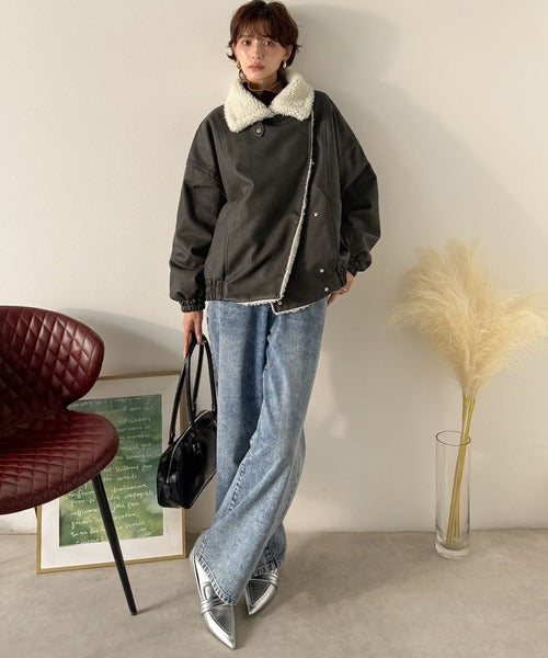 Classical Evon】着こなす、こなれ感。ヴィンテージ加工ライダースボア