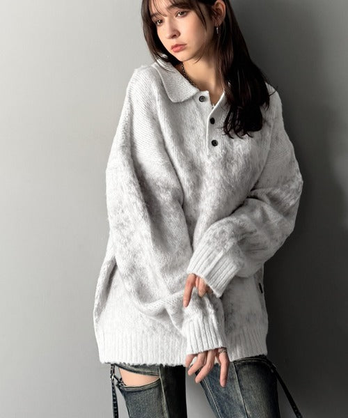 Classical Origin】「まるで毛布。」モヘアライクシャギー素材ニット