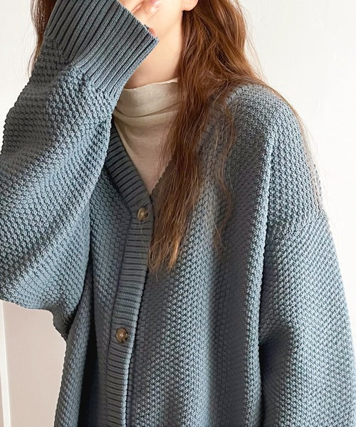 ニットなのに軽量！2wayケーブル編み圧縮ニットカーディガン ce1160010