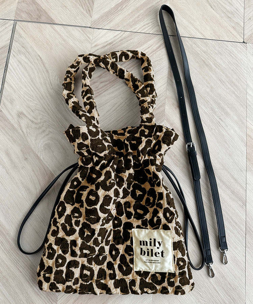 mily bilet】愛らしさNo.1！ポップコーン素材トート＆ショルダー2way