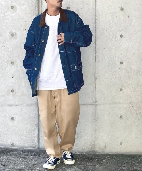 Javaジャバコラボ》大人のワークテイスト。コーデュロイ衿ミリタリー