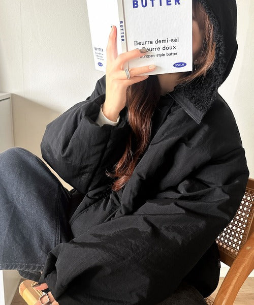 JaVaジャバコラボ》セーラー風カラーがあざとい。中綿バルーン