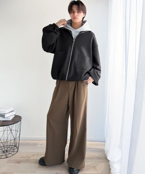 【極美品】マルゴーヴィンテージ ボリュームスリーブ ジップブルゾン ネイビー F MARGAUX VINTAGE (マルゴーヴィンテージ) | ma28 ONLINE STORE