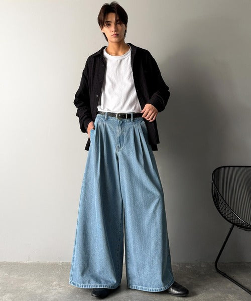 Classical Origin】「贅沢シルエット。」3タックワイドデニム