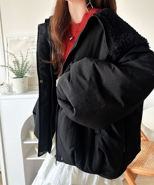 JaVaジャバコラボ》セーラー風カラーがあざとい。中綿バルーン