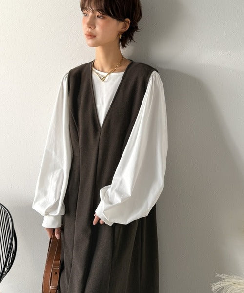 Classical Evon】一枚で決まる、凛とした美しさ。Vネックウエスト
