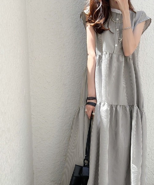 ponyo 様 セルフォード バックティアードワンピース リボン 36(S) 360度きゅんっ。バックリボン ティアードワンピース ce1070036