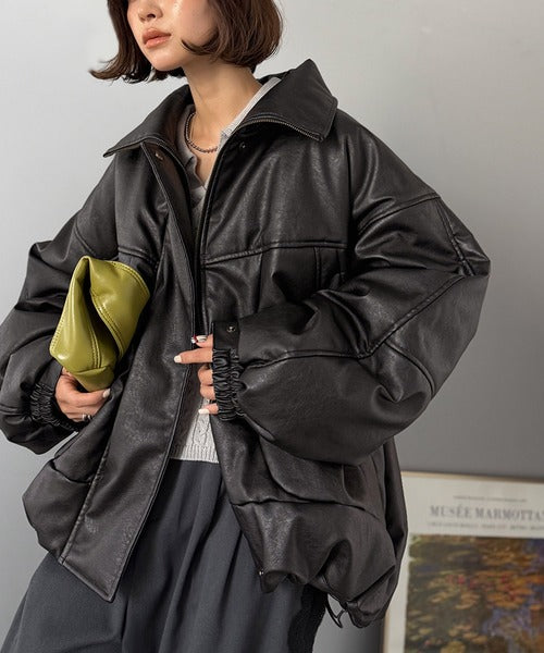 JaVa ジャバコラボ》寒さ知らずの防寒力！高級感あふれる中綿フェイク