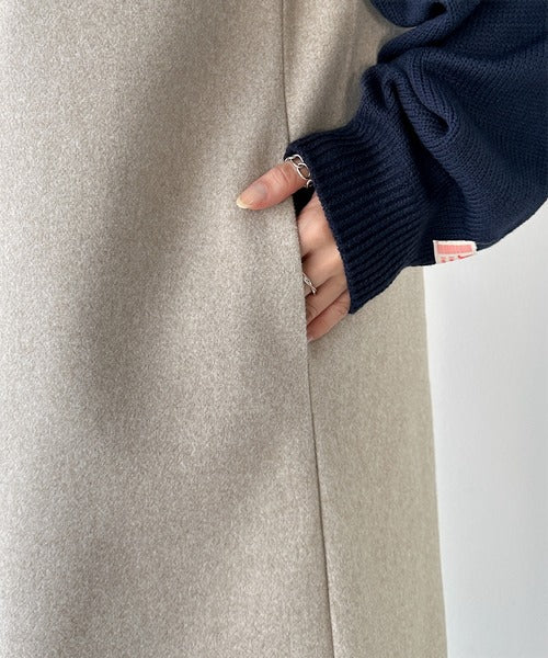 Iラインシルエットですらっと見え。3wayジップアップジレワンピース