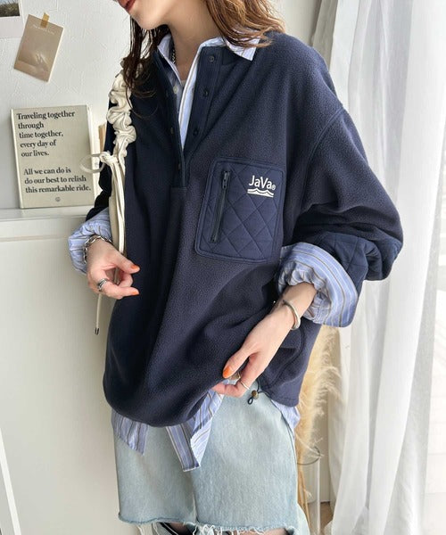 Javaジャバコラボ》コーデが一気にサマ見え。胸ポケット×キルト