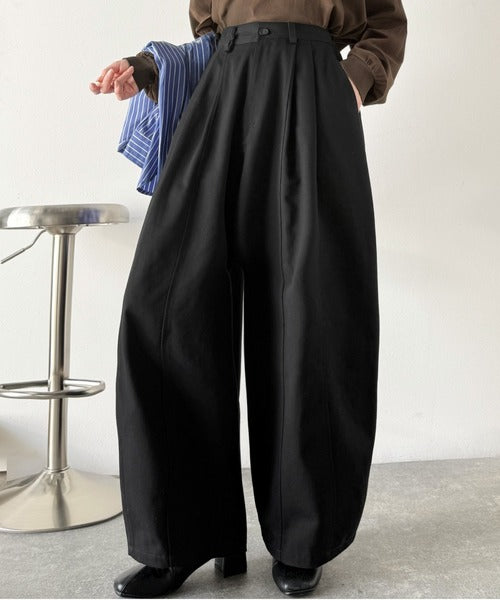 JaVaジャバコラボ》カーブで魅せる、抜け感シルエット。綿100