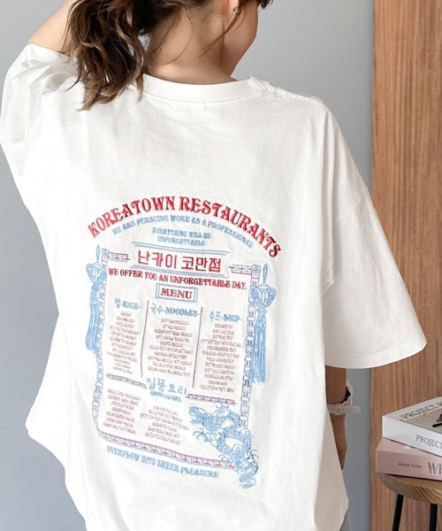 Javaジャバコラボ》【sustaina+】バック刺繍で抜かりなくキマる。綿100