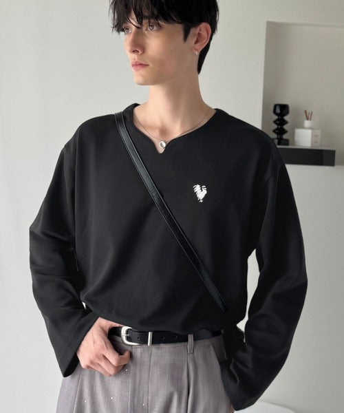 Classical Origin】「着心地と、上質感と。」Soft Ponte V-Neck T