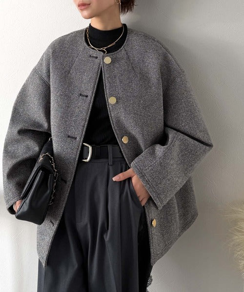 桃*甲様 EVISU　yamane エヴィスツイード ハンティングジャケット 桃*甲様 EVISU yamane エヴィスツイード ハンティングジャケット