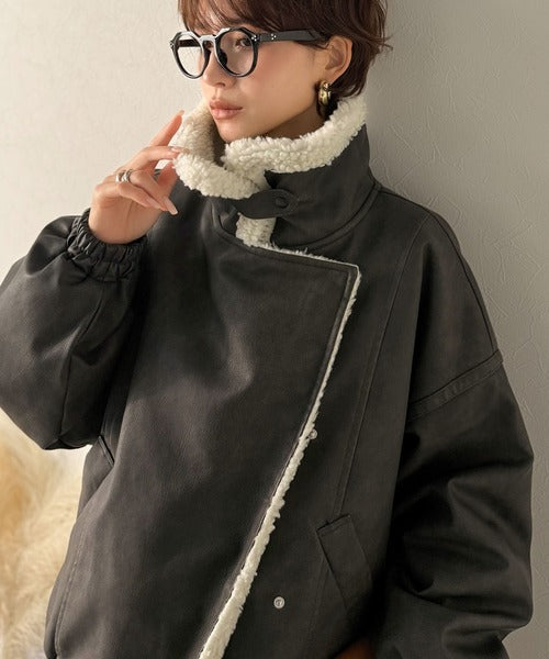 Classical Evon】着こなす、こなれ感。ヴィンテージ加工ライダースボア