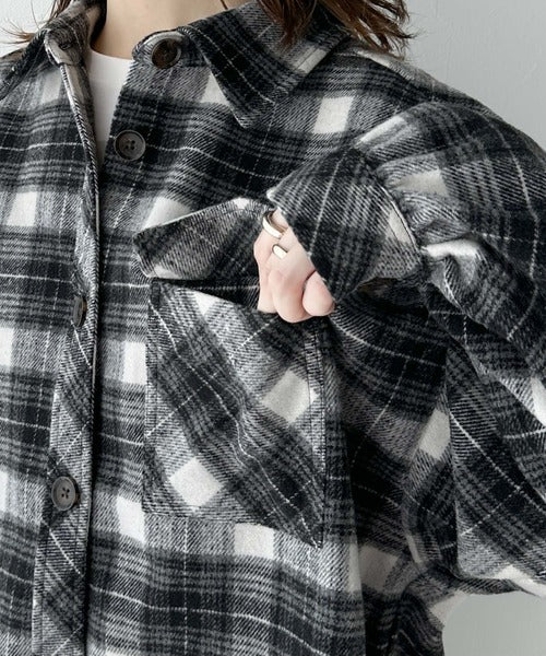 ジンバネルチェックのビックシャツドレス ジンバネルチェックのビッグシャツドレス │ 仙台PARCO-パルコ-