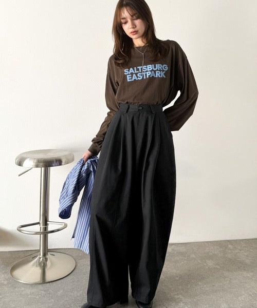 JaVaジャバコラボ》カーブで魅せる、抜け感シルエット。綿100