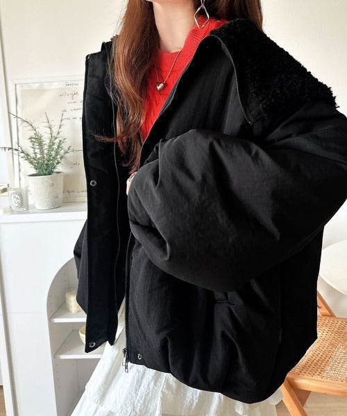 JaVaジャバコラボ》セーラー風カラーがあざとい。中綿バルーン