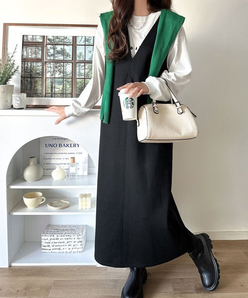 肉厚素材が気になるスタイルをカバー♪前後2wayダンボールハーフ