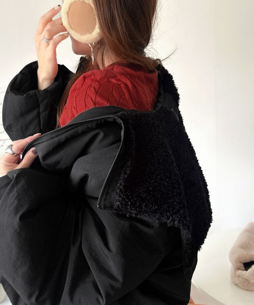 JaVaジャバコラボ》セーラー風カラーがあざとい。中綿バルーン