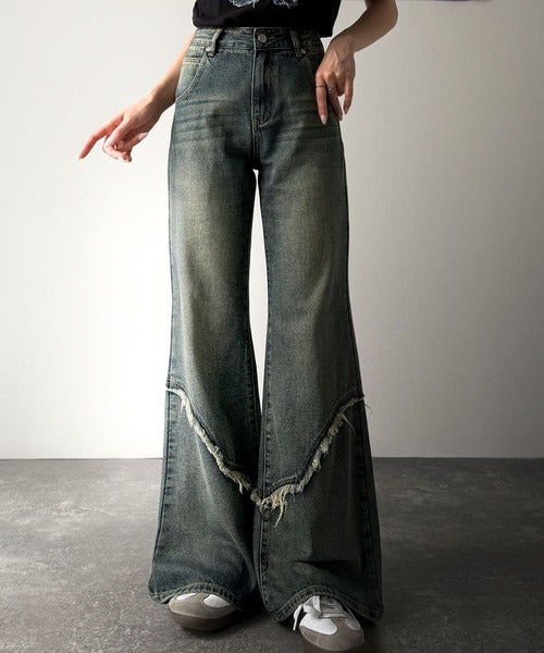 minus フリンジデニム MINUS(マイナス) フリンジデニムパンツ ブラック サイズ 3｜【公式