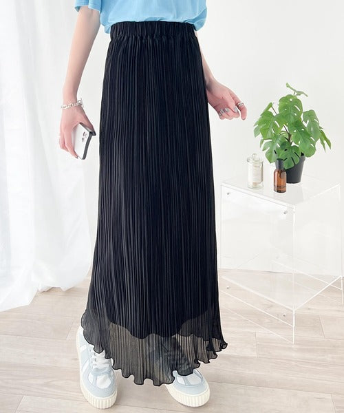 感度の高いスタイリングが叶う優秀item。ランダムプリーツ裾メロウ