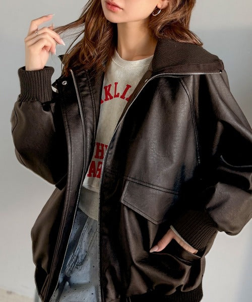 超美品　夕方２万円に戻します。レザージャケット JaVa ジャバコラボ》さっと羽織って、センスをまとう。レイヤード衿