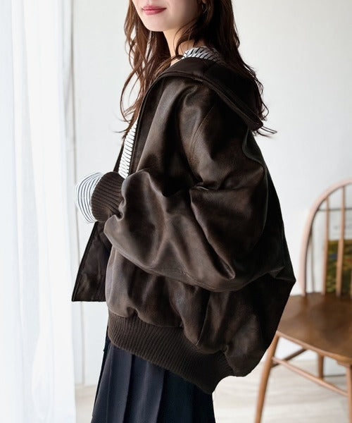 幻06ss 音符レザージャケット ブルゾン スパンコール刺繍 44 幻06ss