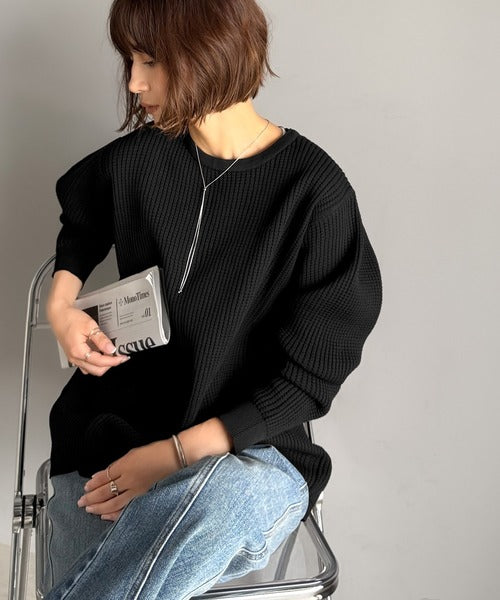 JaVa ジャバコラボ》洗練された大人カジュアルトップス。サーマル