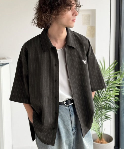ボーダーズアットバルコニー ストライプ柄 長袖Tシャツ サイズ36 黒