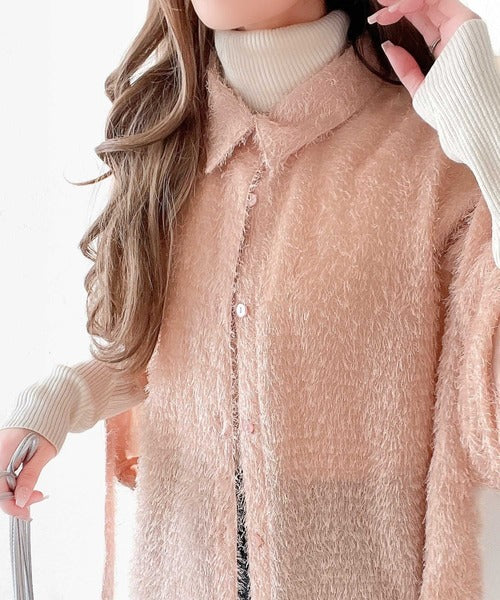 【emmi atelier】パフスリーブシアーカーディガン シアーカーディガン(カーディガン)｜トップス｜emmi（エミ）の通販