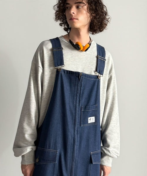 Classical Origin】Front-Zip Loose Overalls／フロントジップ