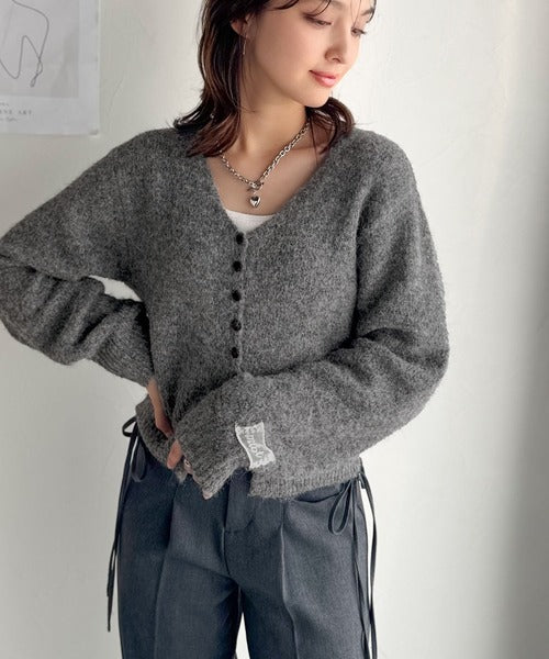 mily bilet】愛らしさ100％。レースネーム付きくるみボタンミックス