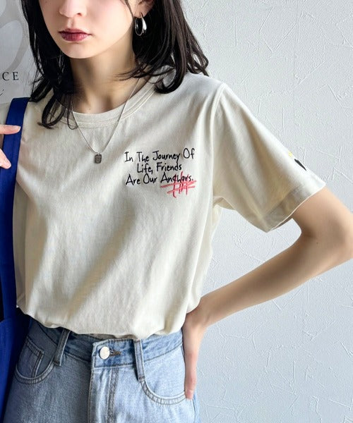 sustaina+】アートのように刺繍が映える。オーガニックコットン100