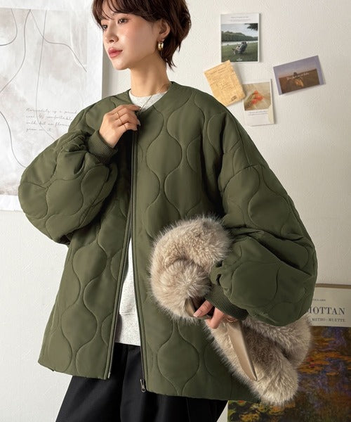 JaVaジャバコラボ》軽やかでこなれ感漂う万能アウター♪サイド