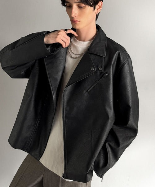 JaVaジャバコラボ》甘さ控えめ、無敵の女っぽさ。フェイクレザーダブル