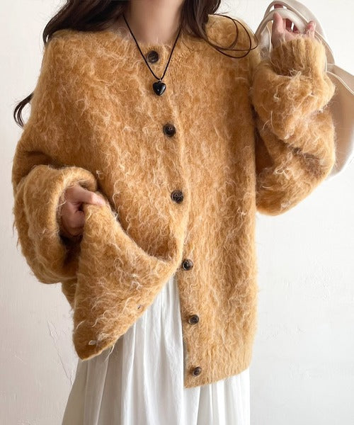 Javaジャバコラボ》大人ふんわり 3way貴族式起毛クルーネック