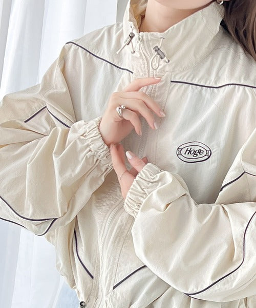 Javaジャバコラボ》甘カジュアルを格上げ。配色パイピングナイロン