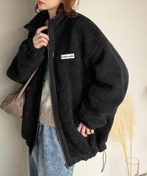 JaVaジャバコラボ》冷え知らず＆洒落見えアウター。あったかボア異素材