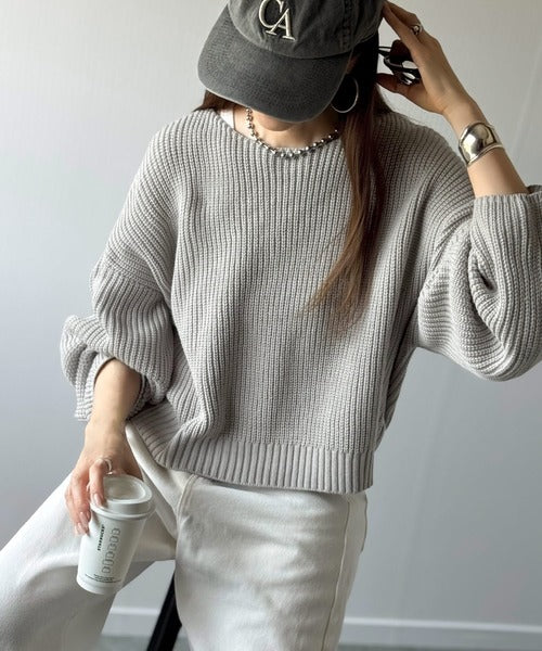 立体スリーブで叶える、こなれシルエット。コクーンスリーブシンプル