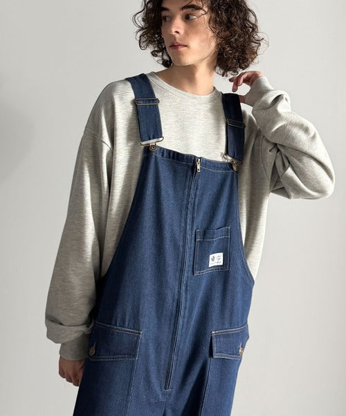 Classical Origin】Front-Zip Loose Overalls／フロントジップ仕様