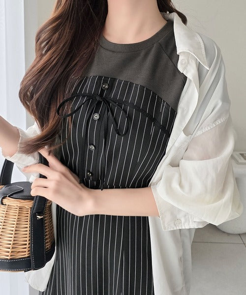 mily bilet】こなれ感抜群の最旬レイヤード。Tシャツレイヤード風