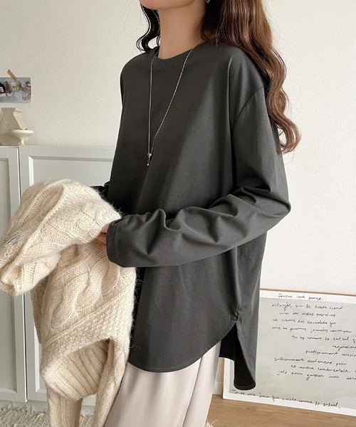 品よく、楽ちん。大人の余裕が漂う。シルケット素材 レイヤード