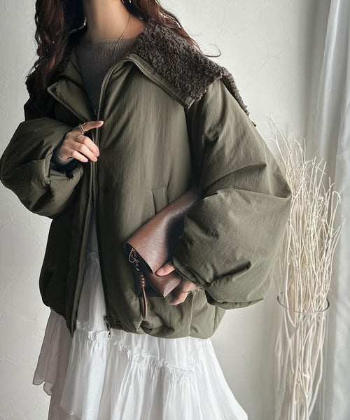 JaVaジャバコラボ》セーラー風カラーがあざとい。中綿バルーン