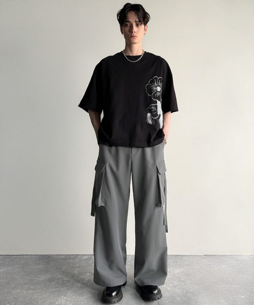 二度見必至。」ビッグポケット付パラシュートワイドスラックス／Big