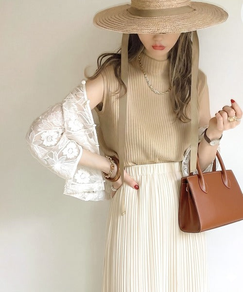 sustaina+】さらり、大人こなれ感。オーガニックコットン ハイネック