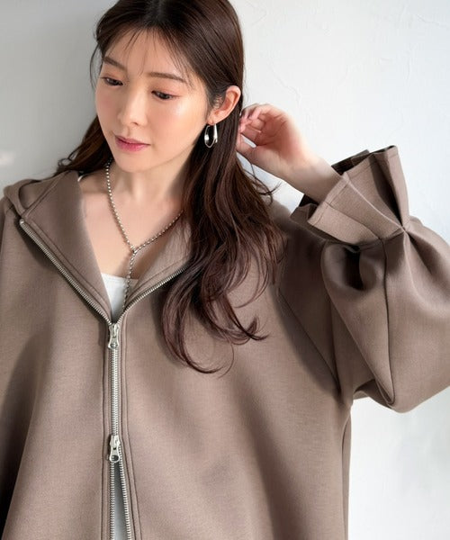 ふんわり、ゆったり、袖にキュン♪ダブルジップキャンディスリーブ