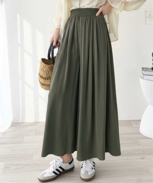 さらり、軽やか。リラックスstyleキマる。レーヨン素材ウエスト