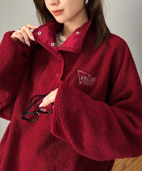 モゴモゴからはる ふわもこ ネコ耳フリルファーブルゾン | VOLCAN&APHRODITE